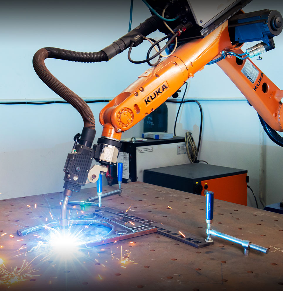 View Precision Robotic Welding services for metal fabrication and metal parts